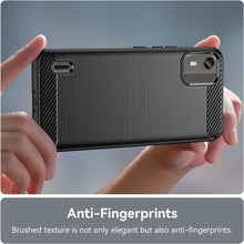 Load image into Gallery viewer, Nokia C12 / Nokia C12 Pro Case Slim TPU Phone Cover w/ Carbon Fiber
