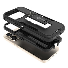 Load image into Gallery viewer, Apple iPhone 15 Pro Max Case Heavy Duty Rugged Phone Cover w/ Kickstand
