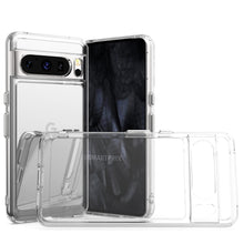 Load image into Gallery viewer, Google Pixel 8 Pro Phone Case Clear Hybrid Slim Hard Back TPU Chrome Buttons
