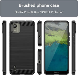 Nokia C110 Case Slim TPU Phone Cover w/ Carbon Fiber – CoverON Case Nokia C110 Case Slim TPU Phone Cover w/ Carbon Fiber – CoverON Case