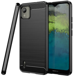 Nokia C110 Case Slim TPU Phone Cover w/ Carbon Fiber – CoverON Case Nokia C110 Case Slim TPU Phone Cover w/ Carbon Fiber – CoverON Case