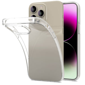 Apple iPhone 15 Pro Max Case - Slim TPU Silicone Phone Cover Skin