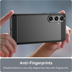 Samsung Galaxy S24 Case Slim TPU Phone Cover w/ Carbon Fiber