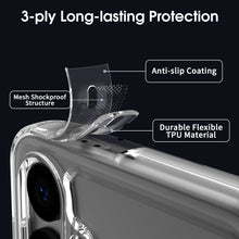 Load image into Gallery viewer, Samsung Galaxy S24 Clear Hybrid Slim Hard Back TPU Case Chrome Buttons
