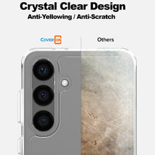 Load image into Gallery viewer, Samsung Galaxy S24 Clear Hybrid Slim Hard Back TPU Case Chrome Buttons
