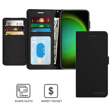 Load image into Gallery viewer, Samsung Galaxy S24 Wallet Case RFID Blocking Leather Folio Phone Pouch
