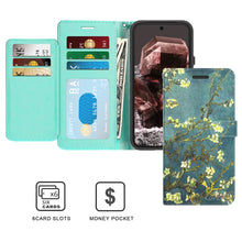 Load image into Gallery viewer, Google Pixel 8a Wallet Case RFID Blocking Leather Folio Phone Pouch
