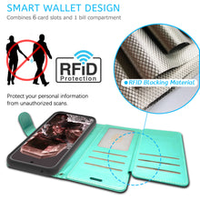 Load image into Gallery viewer, Google Pixel 8a Wallet Case RFID Blocking Leather Folio Phone Pouch
