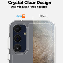 Load image into Gallery viewer, Samsung Galaxy A55 5G Clear Hybrid Slim Hard Back TPU Case Chrome Buttons
