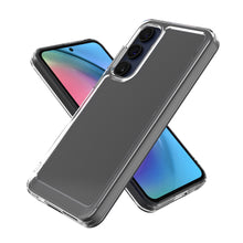 Load image into Gallery viewer, Samsung Galaxy A55 5G Clear Hybrid Slim Hard Back TPU Case Chrome Buttons
