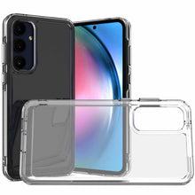 Load image into Gallery viewer, Samsung Galaxy A55 5G Clear Hybrid Slim Hard Back TPU Case Chrome Buttons
