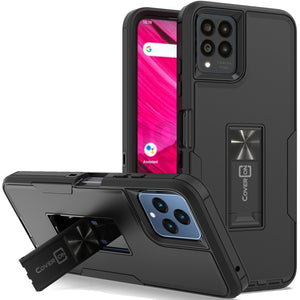 T-Mobile REVVL 6X Pro 5G Case Heavy Duty Rugged Phone Cover w/ Kickstand