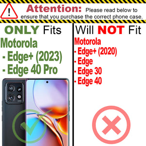 Motorola Edge+ Plus (2023)/Moto Edge 40 Pro  Slim Case Transparent Clear TPU Design Phone Cover