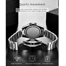 Load image into Gallery viewer, Watches For Men, Classic Stainless Steel Wristband 30M Waterproof Quartz Mens Watch
