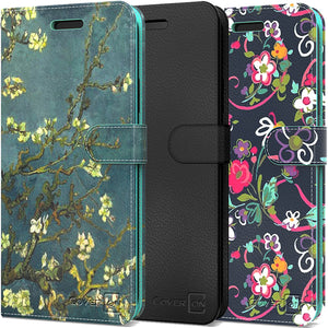 Apple iPhone 16 PRO Wallet Case RFID Blocking Leather Folio Phone Pouch (Copy)