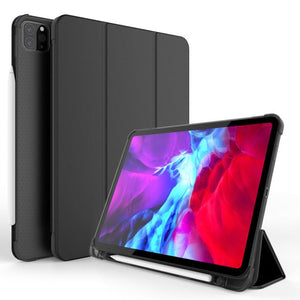 CoverON Smart Cover For Apple iPad 10.2" inch 8th & 7th Generation Case, Slim Flip Pen Holder Tablet Auto Wake / Sleep - Black