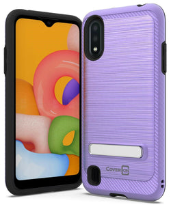 Samsung Galaxy A01 (US Version) Case - Metal Kickstand Hybrid Phone Cover - SleekStand Series