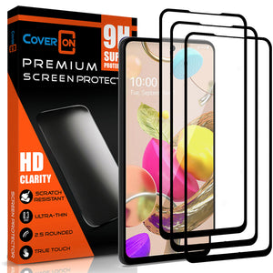 LG K42 Tempered Glass Screen Protector - InvisiGuard Series (1-3 Piece)
