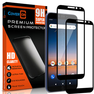AT&T Calypso / Cricket Debut / Cricket Vision 3 Tempered Glass Screen Protector - InvisiGuard Series (1-3 Piece)