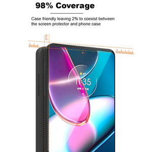 Motorola Edge Plus 2022/ Moto Edge+ (2022)/Edge 30 Pro/Edge 30X Case Clear Back Metal Ring Phone Cover