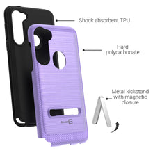 Load image into Gallery viewer, Motorola Moto G Stylus Case - Metal Kickstand Hybrid Phone Cover - SleekStand Series
