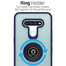 Load image into Gallery viewer, LG K51 / Reflect Case - Clear Tinted Metal Ring Phone Cover - Dynamic Series
