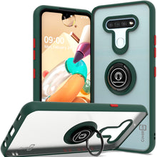 Load image into Gallery viewer, LG K51 / Reflect Case - Clear Tinted Metal Ring Phone Cover - Dynamic Series
