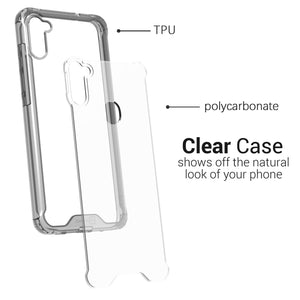 Samsung Galaxy A11 Clear Case Hard Slim Protective Phone Cover - Pure View Series