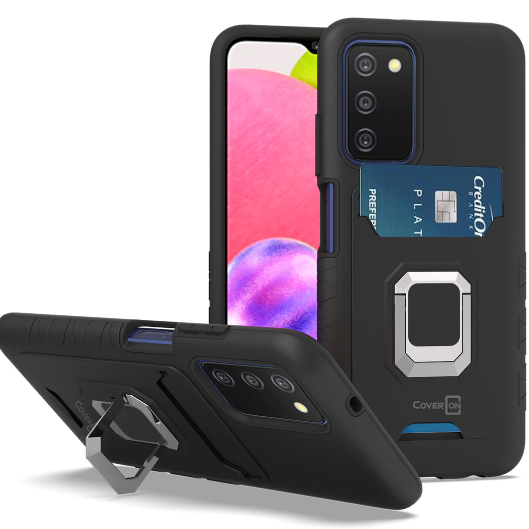 Samsung Galaxy A03s Case with Metal Ring - Card Series