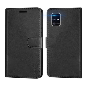 Samsung Galaxy A51 5G Wallet Case - RFID Blocking Leather Folio Phone Pouch - CarryALL Series