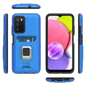 Samsung Galaxy A03s Case with Metal Ring - Card Series