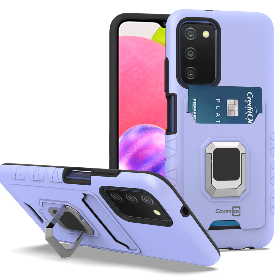Samsung Galaxy A03s Case with Metal Ring - Card Series