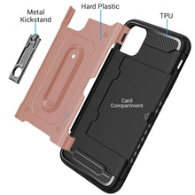 Load image into Gallery viewer, iPhone 11 Pro Kickstand Case with Card Holder - Zipp Series
