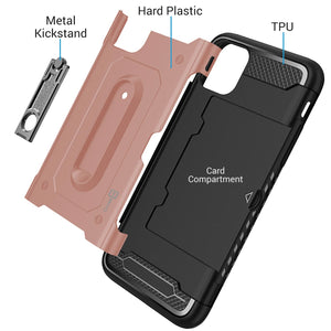 iPhone 11 Pro Kickstand Case with Card Holder - Zipp Series