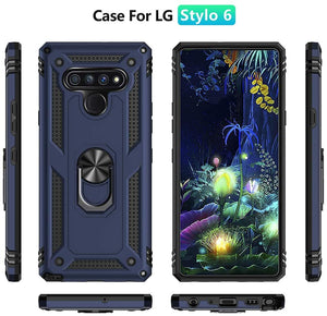 LG Stylo 6 Case with Metal Ring - Resistor Series
