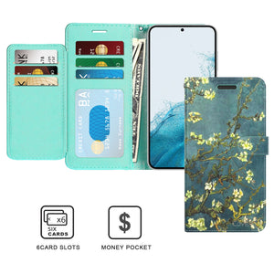 Samsung Galaxy S23+ Plus Wallet Case RFID Blocking Leather Folio Phone Pouch