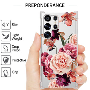 Samsung Galaxy S23 Ultra Slim Case Transparent Clear TPU Design Phone Cover