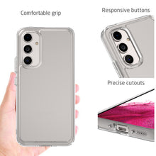 Load image into Gallery viewer, Samsung Galaxy A54 5G Clear Hybrid Slim Hard Back TPU Case Chrome Buttons
