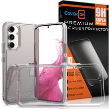 Load image into Gallery viewer, Samsung Galaxy A54 5G Clear Hybrid Slim Hard Back TPU Case Chrome Buttons
