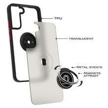 Load image into Gallery viewer, Samsung Galaxy S22 Plus Case - Clear Tinted Metal Ring Phone Cover - Dynamic Series
