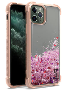 iPhone 11 Pro Max Case - Liquid Glitter TPU Phone Cover - Sparkle Series