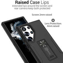 Load image into Gallery viewer, Samsung Galaxy S23 Ultra Case Heavy Duty Rugged Phone Cover w/ Kickstand
