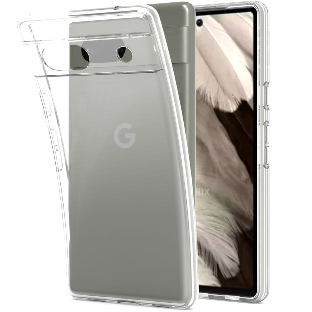 Google Pixel 7a Case - Slim TPU Silicone Phone Cover Skin