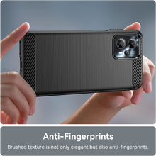 Load image into Gallery viewer, Motorola Moto G13/G23 Case Slim TPU Phone Cover w/ Carbon Fiber
