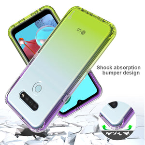 LG K51 / Reflect Clear Case Full Body Colorful Phone Cover - Gradient Series