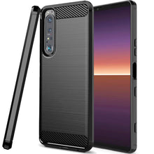 Load image into Gallery viewer, Sony Xperia 1 III Slim Soft Flexible Carbon Fiber Brush Metal Style TPU Case
