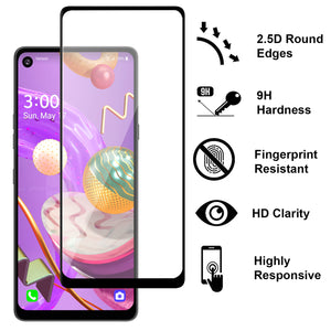 LG Q70 Tempered Glass Screen Protector - InvisiGuard Series (1-3 Piece)