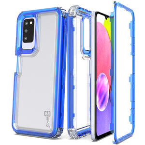 Samsung Galaxy A03s Clear Case - Full Body Tough Military Grade Shockproof Phone Cover