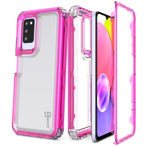 Samsung Galaxy A03s Clear Case - Full Body Tough Military Grade Shockproof Phone Cover