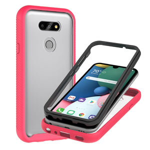 LG Phoenix 5 / Fortune 3 Case - Heavy Duty Shockproof Clear Phone Cover - EOS Series